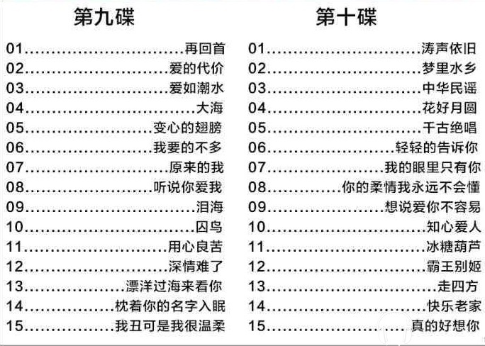 经典华语歌曲合集《一人一首成名曲情伤之恋系列》149首无损wav版下载